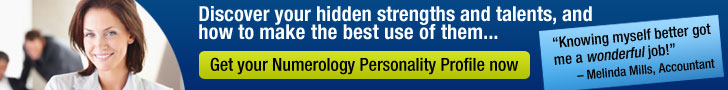 Get your Numerology Personality Profile now!